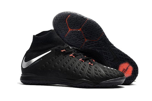 Nike HypervenomX Proximo II DF IC HP30043 Black/Metallic Silver/Orange - studzsupply