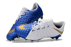 NIke Hypervenom Phantom III DF FG White Blue - studzsupply
