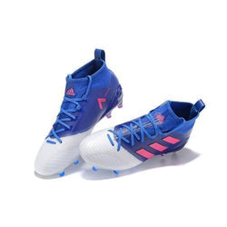 Adidas ACE 17.1 Primeknit Soccer Cleats Blue White Pink - studzsupply