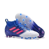 Adidas ACE 17.1 Primeknit Soccer Cleats Blue White Pink - studzsupply