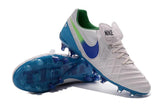 Nike Tiempo Legend VI FG Soccer Cleats White Blue Green - studzsupply