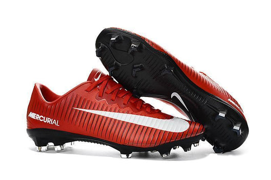 Nike Mercurial Vapor XI FG Soccer Cleats Red White Black - studzsupply