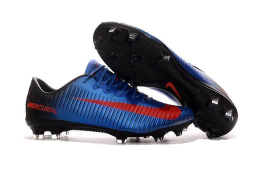 Nike Mercurial Vapor XI FG Soccer Cleats Blue Black Red - studzsupply