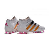 Adidas ACE 16.1 Primeknit FG/AG Soccer Shoes White Gold Black Pink - studzsupply