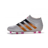 Adidas ACE 16.1 Primeknit FG/AG Soccer Shoes White Gold Black Pink - studzsupply