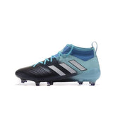 Adidas ACE 17.1 Primeknit Soccer Cleats Core Black White Blue - studzsupply