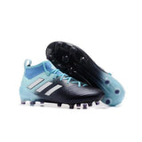 Adidas ACE 17.1 Primeknit Soccer Cleats Core Black White Blue - studzsupply