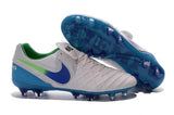 Nike Tiempo Legend VI FG Soccer Cleats White Blue Green - studzsupply