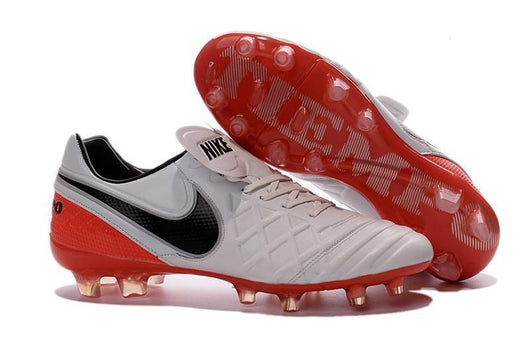 Nike Tiempo Legend VI FG Soccer Cleats White Red Black - studzsupply