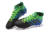 Adidas ACE 17.1 Primeknit Soccer Cleats Core Black Blue Green - studzsupply