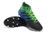 Adidas ACE 17.1 Primeknit Soccer Cleats Core Black Blue Green - studzsupply