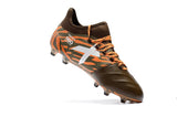Adidas X Series FG Leather Version New Color TPU Cleats Gray/Orange/White