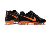 Nike Tiempo Legend VII FG Soccer Cleats Black Orange - studzsupply