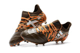 Adidas X Series FG Leather Version New Color TPU Cleats Gray/Orange/White