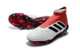 Adidas Predator FG Studded Football Shoes Red/Black/white