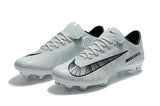 Nike Mercurial Vapor XI CR7 FG Soccer Cleats White Black - studzsupply