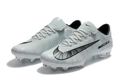 Nike Mercurial Vapor XI CR7 FG Soccer Cleats White Black - studzsupply