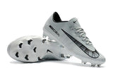 Nike Mercurial Vapor XI CR7 FG Soccer Cleats White Black - studzsupply