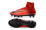 Nike Mercurial Superfly V AG Soccer Cleats University Red Black - studzsupply
