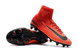 Nike Mercurial Superfly V AG Soccer Cleats University Red Black - studzsupply