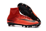 Nike Mercurial Superfly V AG Soccer Cleats University Red Black - studzsupply