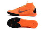 Nike MercurialX Superfly VI Elite IC Soccer Cleats Total Orange Black - studzsupply