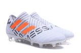 Adidas Nemeziz Messi 17+ 360 Agility FG Soccer Boots White Orange Grey - studzsupply