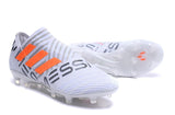 Adidas Nemeziz Messi 17+ 360 Agility FG Soccer Boots White Orange Grey - studzsupply