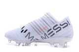 Adidas Nemeziz Messi 17+ 360 Agility FG Soccer Boots White Orange Grey - studzsupply