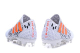 Adidas Nemeziz Messi 17+ 360 Agility FG Soccer Boots White Orange Grey - studzsupply