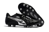 Hummer King kangaroo leather FG football shoes Black/Silver