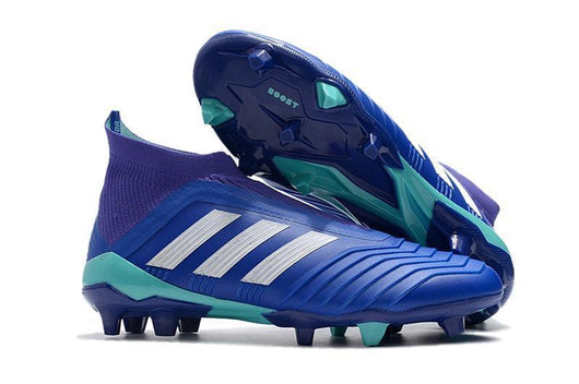 Adidas Predator 18+ FG Soccer Cleats Royal Blue Purple White - studzsupply