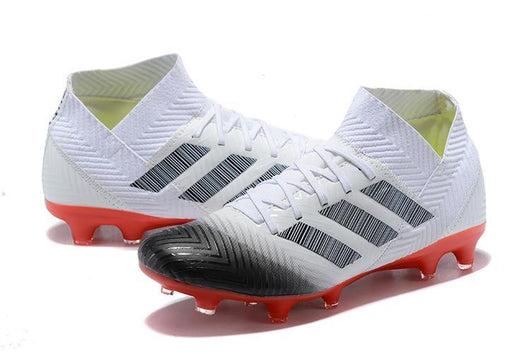 adidas Nemeziz 18.1 FG White Black Red - studzsupply