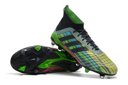 Adidas Predator 18.1 FG Soccer Cleats Black Green Blue Yellow Colorful - studzsupply