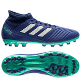 Adidas Predator 18.3 AG/FG Soccer Cleats Royal Blue White Green - studzsupply