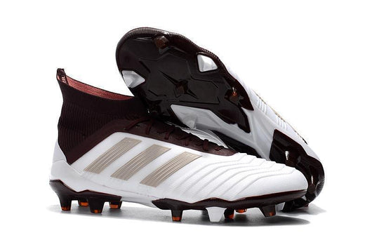 Adidas Predator 18.1 FG Soccer Cleats White Red Wine Gold - studzsupply