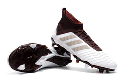 Adidas Predator 18.1 FG Soccer Cleats White Red Wine Gold - studzsupply