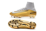 Nike Mercurial Superfly V QuintoTriunfo FG Soccer Cleats Golden White - studzsupply
