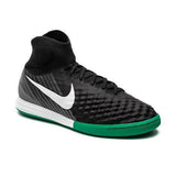 Nike MagistaX Proximo II DF IC Soccer Shoes Black Green White CoolGrey - studzsupply