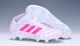 Adidas Nemeziz 18+ FG White Pink no Lace - studzsupply