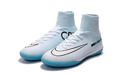 Nike MercurialX Proximo CR7 Vitórias IC Football Boots White Blue Site - studzsupply