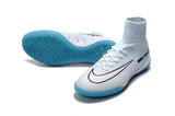 Nike MercurialX Proximo CR7 Vitórias IC Football Boots White Blue Site - studzsupply
