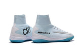 Nike MercurialX Proximo CR7 Vitórias IC Football Boots White Blue Site - studzsupply