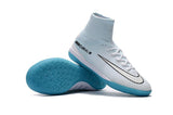 Nike MercurialX Proximo CR7 Vitórias IC Football Boots White Blue Site - studzsupply