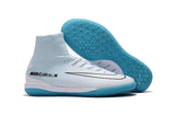 Nike MercurialX Proximo CR7 Vitórias IC Football Boots White Blue Site - studzsupply