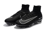 Nike Mercurial Superfly V FG Soccer Cleats Black Dark Grey - studzsupply