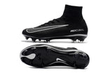 Nike Mercurial Superfly V FG Soccer Cleats Black Dark Grey - studzsupply