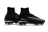 Nike Mercurial Superfly V FG Soccer Cleats Black Dark Grey - studzsupply