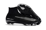 Nike Mercurial Superfly V FG Soccer Cleats Black Dark Grey - studzsupply