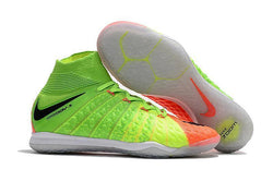 Nike HypervenomX Proximo II DF Indoor Soccer Shoes Green Black Orange - studzsupply